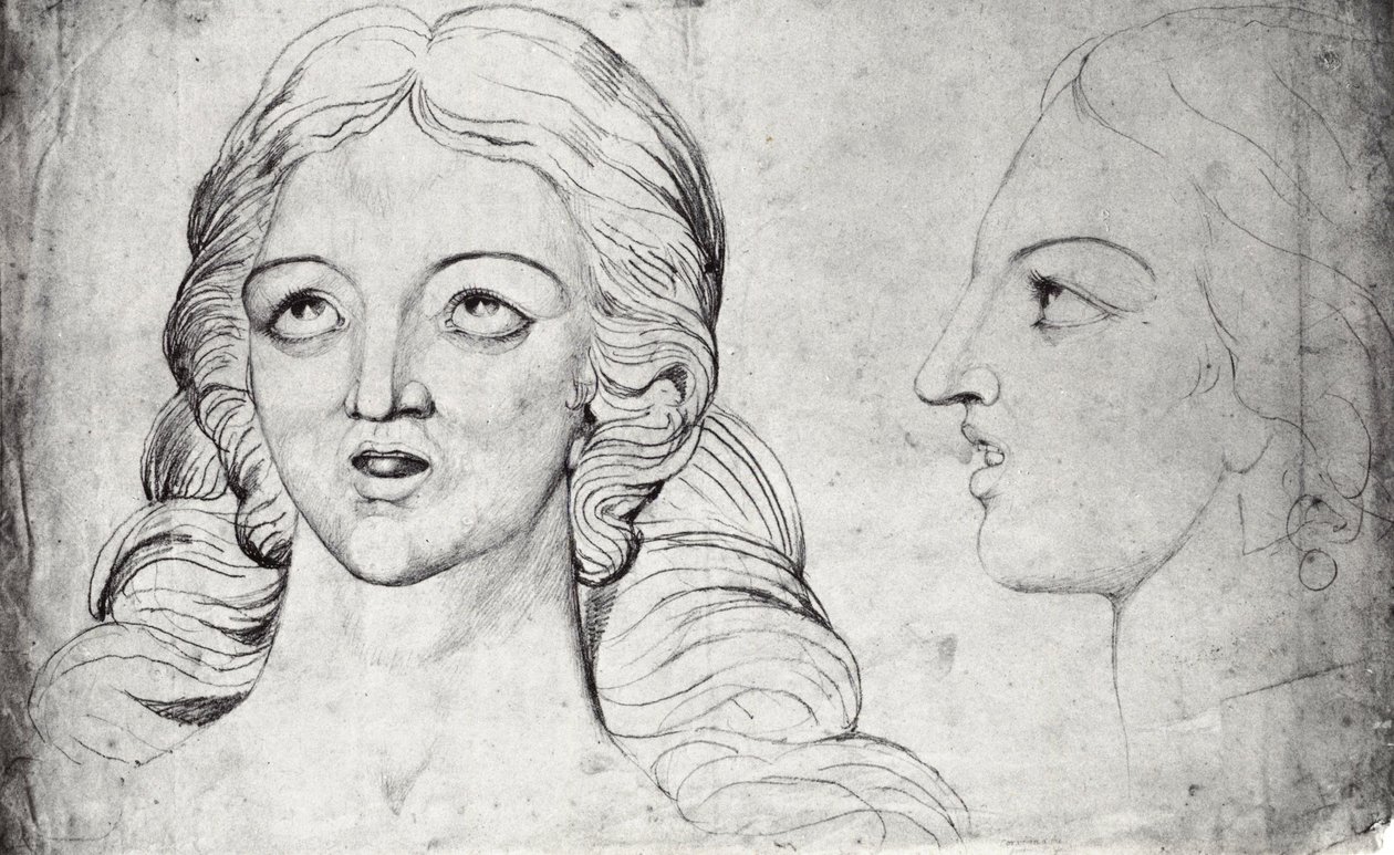 William Blake, visjonær sjef for Corinna The Theban c 1820 av William Blake
