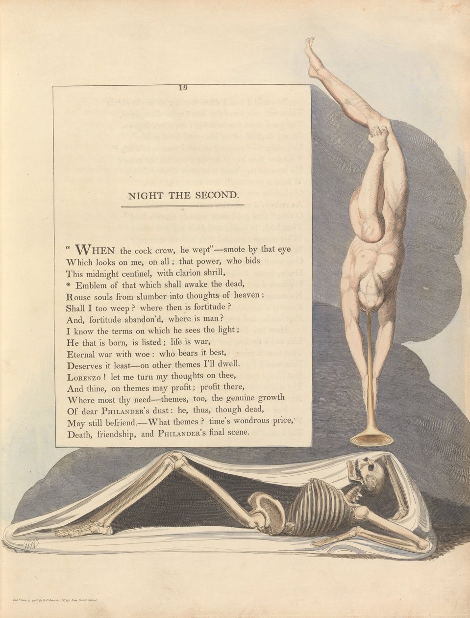 Youngs Night Tanker, Side 19, Emblem for det som skal vekke de døde av William Blake