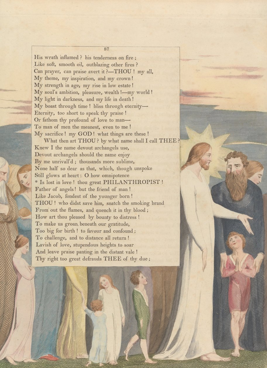 Youngs Night Tanker, Side 87, Er tapt i kjærlighet! du store filantrop av William Blake