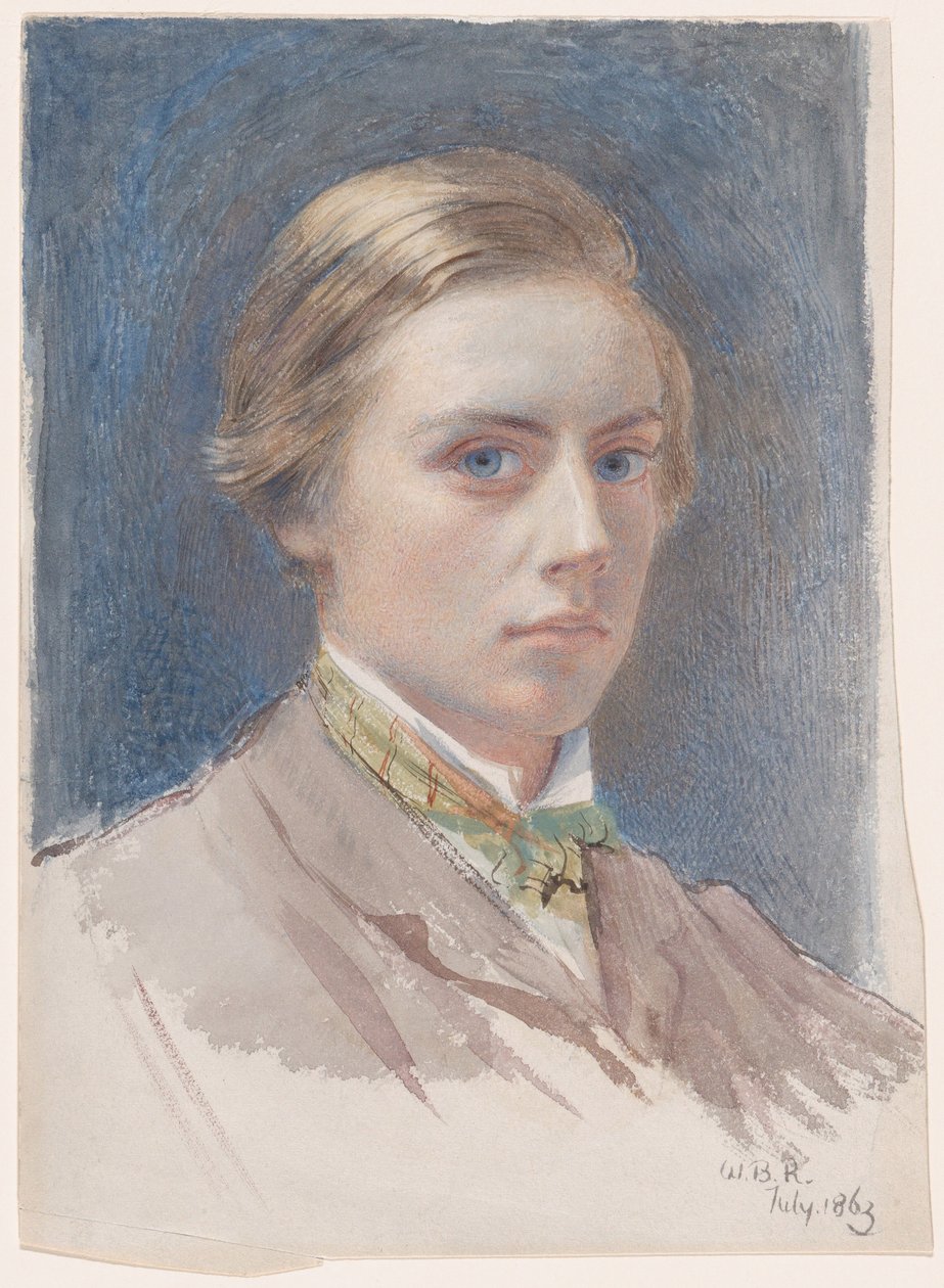 Selvportrett, 21 år gammel, 1863 av William Blake Richmond