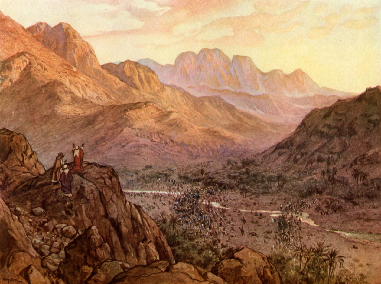 Slaget ved Rephidim, Exodus - Bibelen av William Brassey Hole