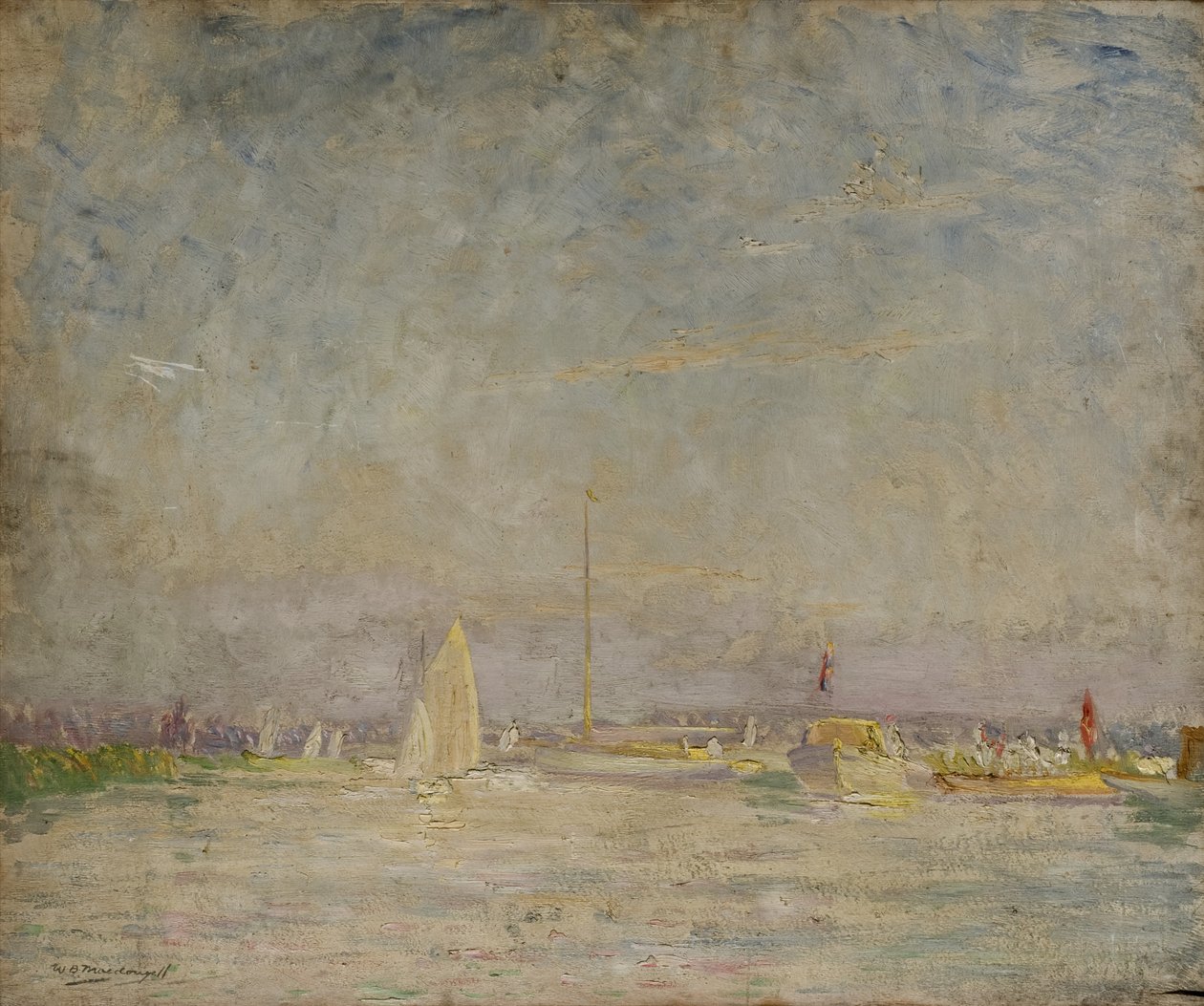Tidlig kveld på Aut-elven av William Brown MacDougall