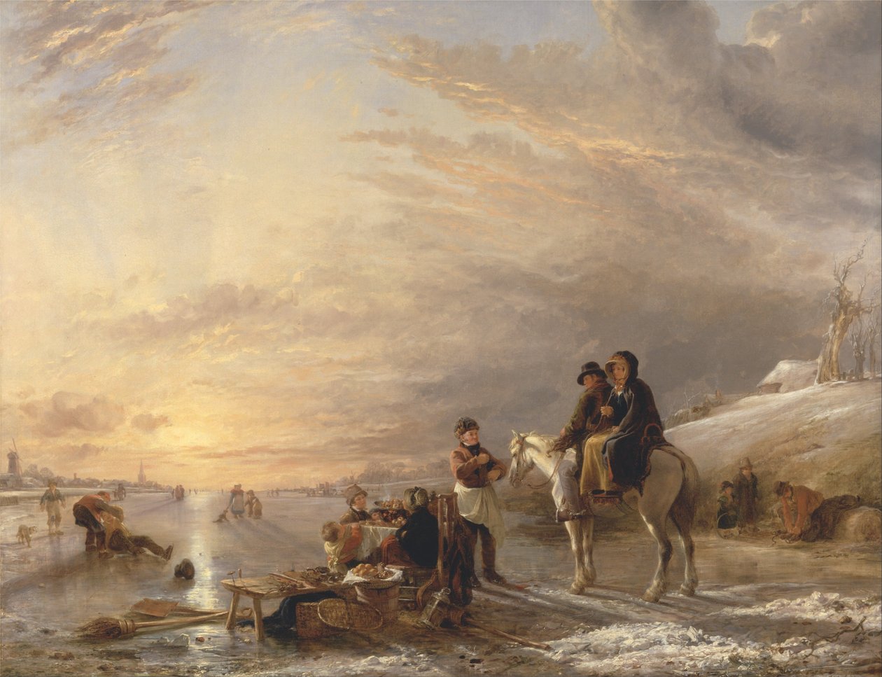 Frost Scene av William Collins