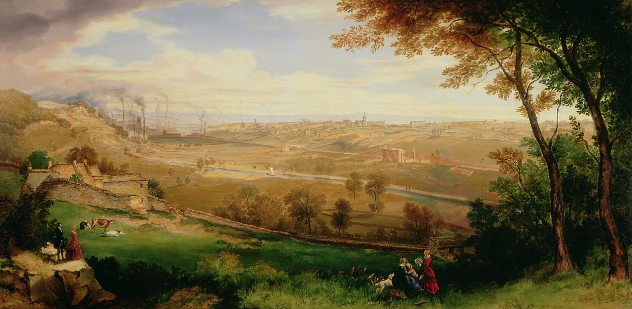 Utsikt over Bradford, 1849 av William Cowen