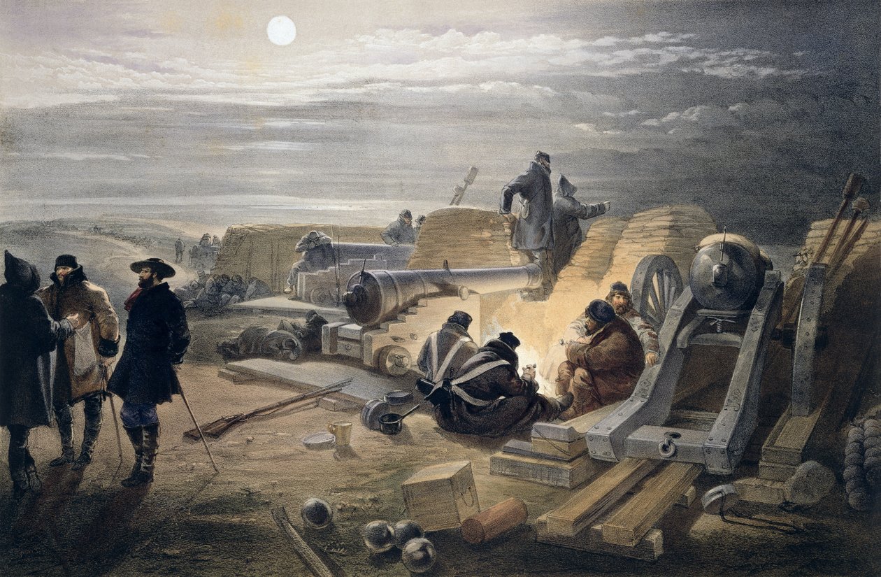 A Quiet Night in the Batteries, plate fra 