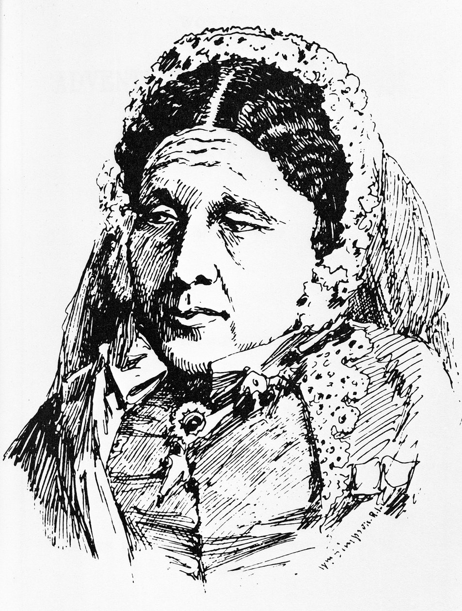 Portrett av Mary Seacole (1805-81) av William Crimea Simpson