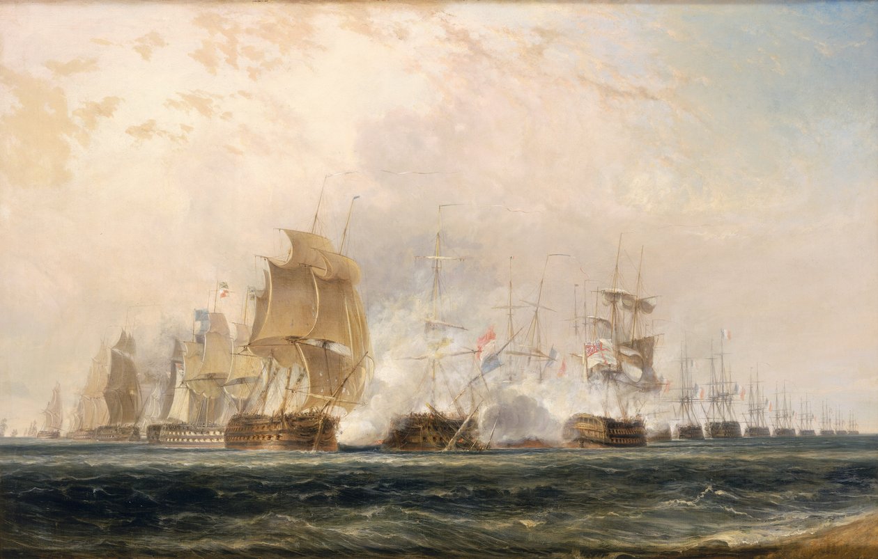 Slaget ved Nilen av William Daniell