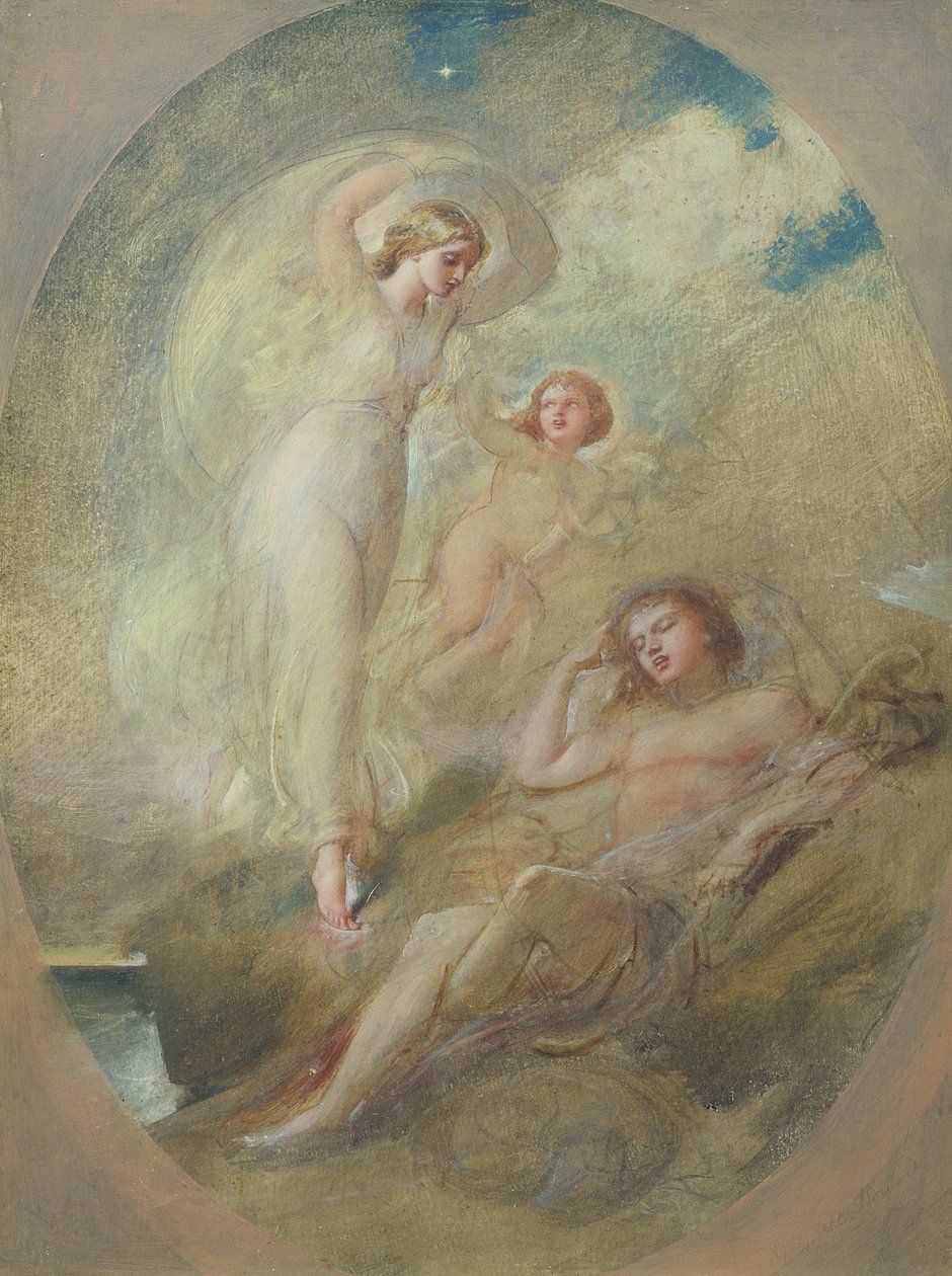 A Vision (olje på papir) av William Edward Frost