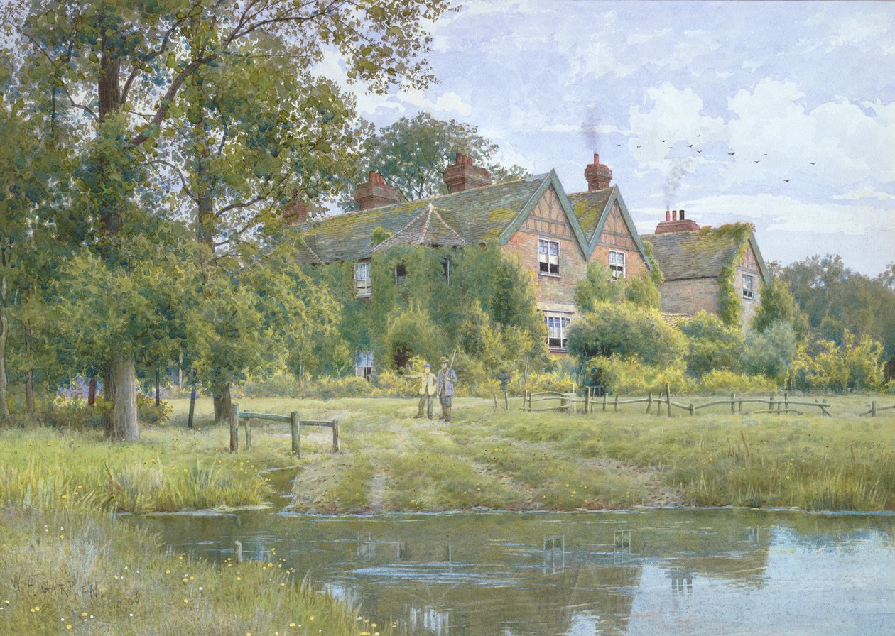 På Ouse ved Hemingford Grey, 1890 av William Fraser Garden