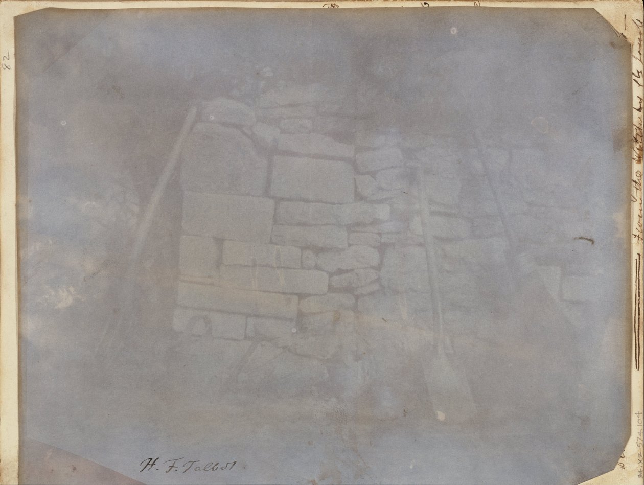 (Wall in Melon Ground, Lacock Abbey) av William Henry Fox Talbot