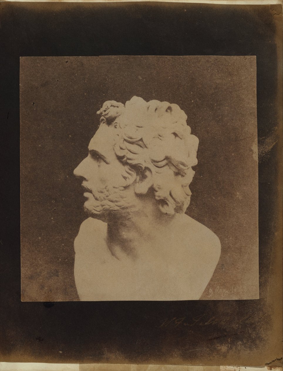 Bysten av Patroclus. av William Henry Fox Talbot