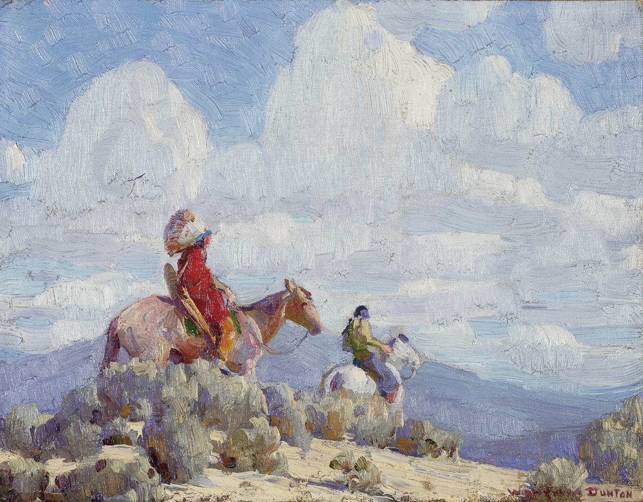 Indians of Taos (olje på lerret) av William Herbert Buck Dunton