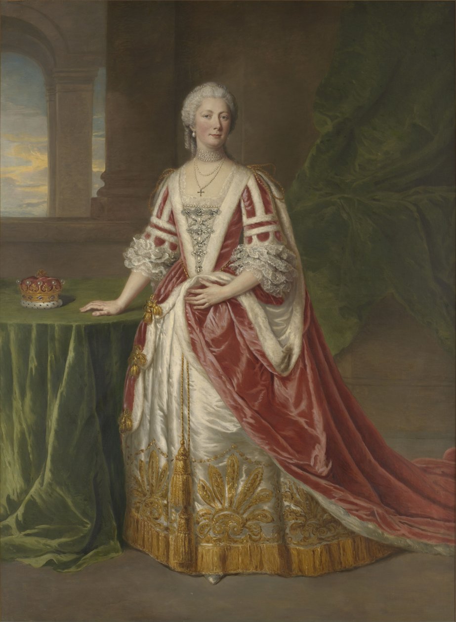 Portrett av Hester Pitt, grevinne av Chatham, née Grenville (1721-1803) av William Hoare