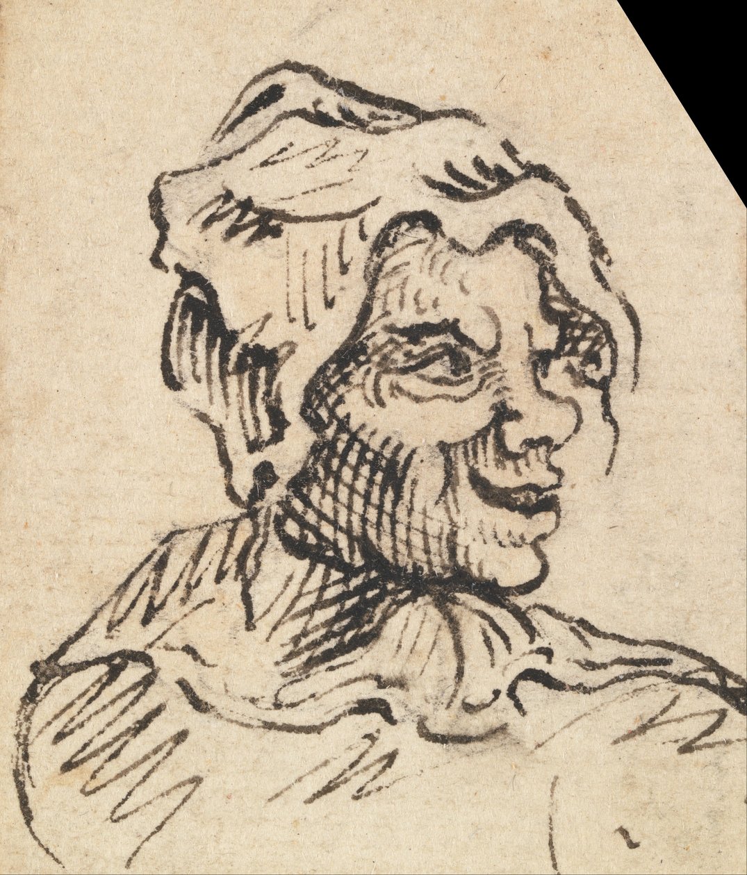 Grotesk kvinnelig hode av William Hogarth