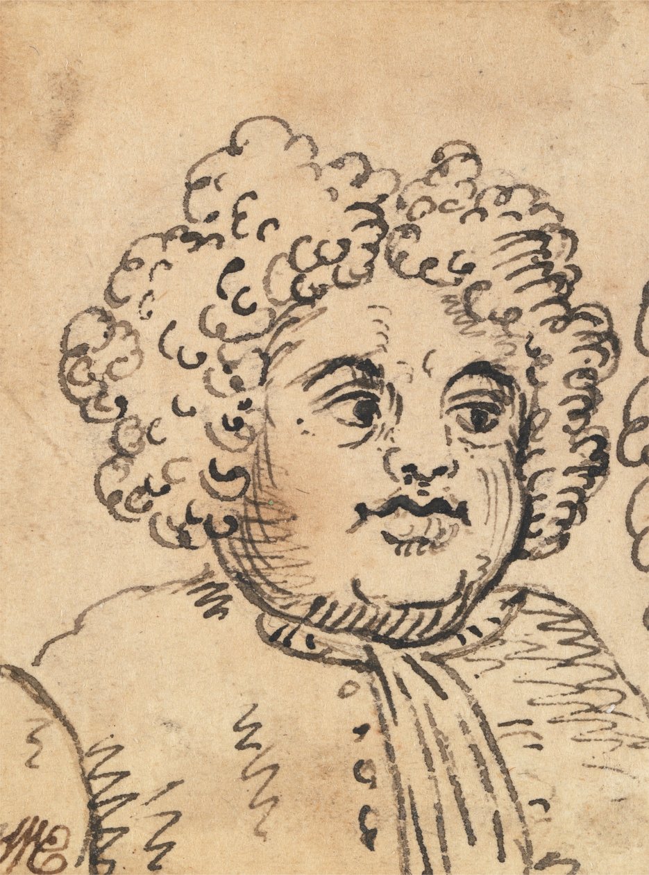 Grotesk mannlig hode av William Hogarth