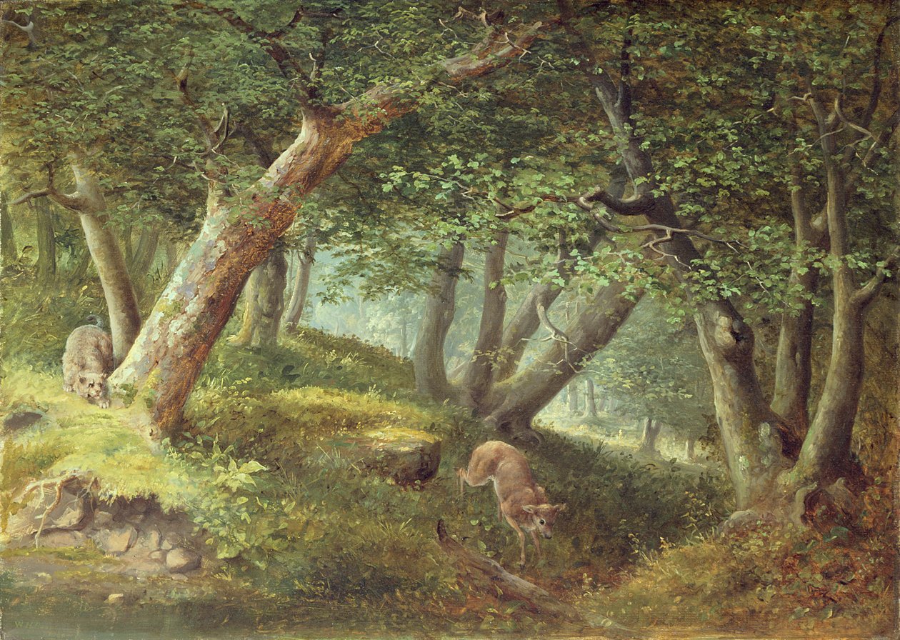 I skogen, 1856 av William Holbrook Beard