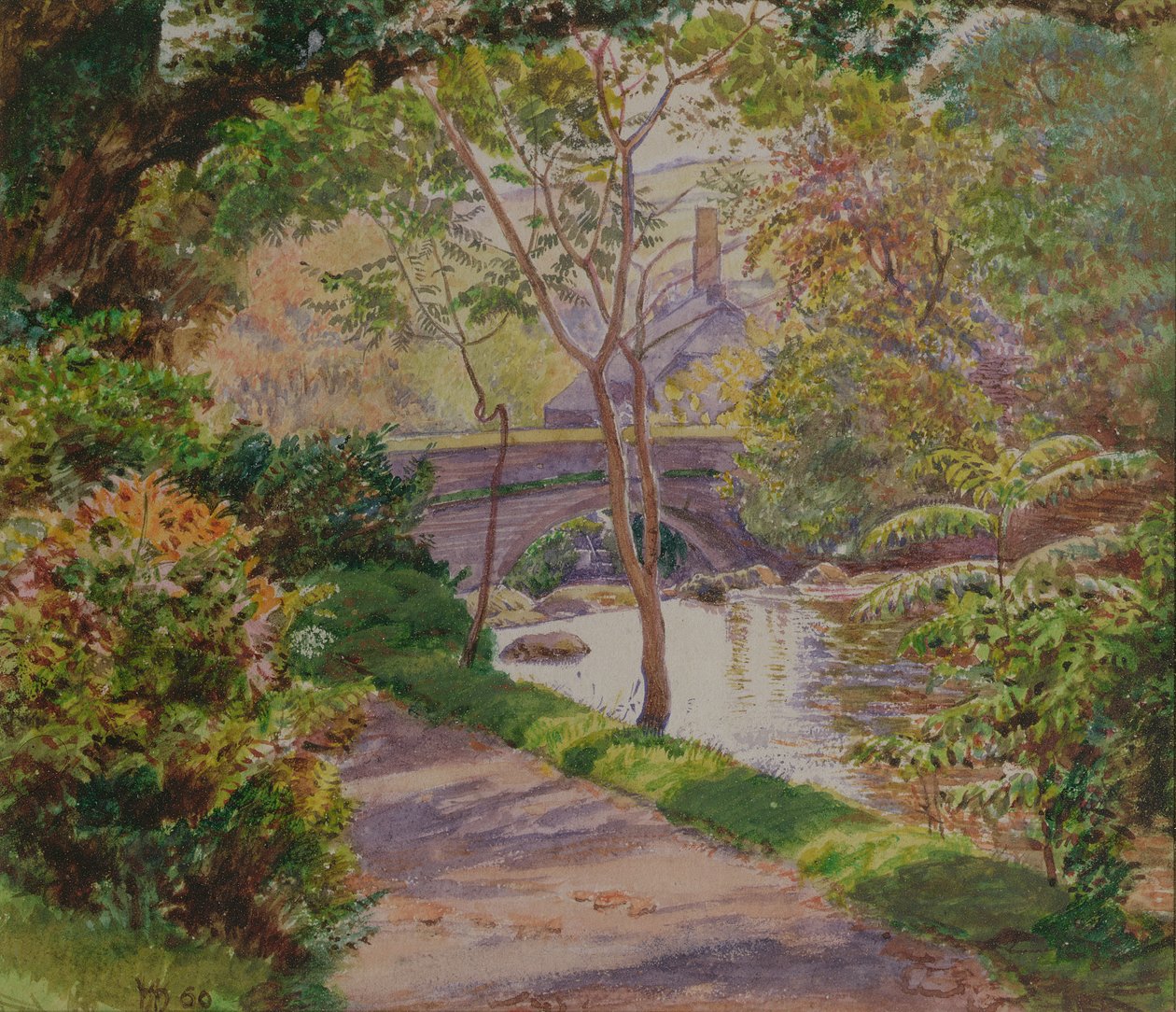 The Ivy Bridge, Devon, 1860 (wc) av William Holman Hunt