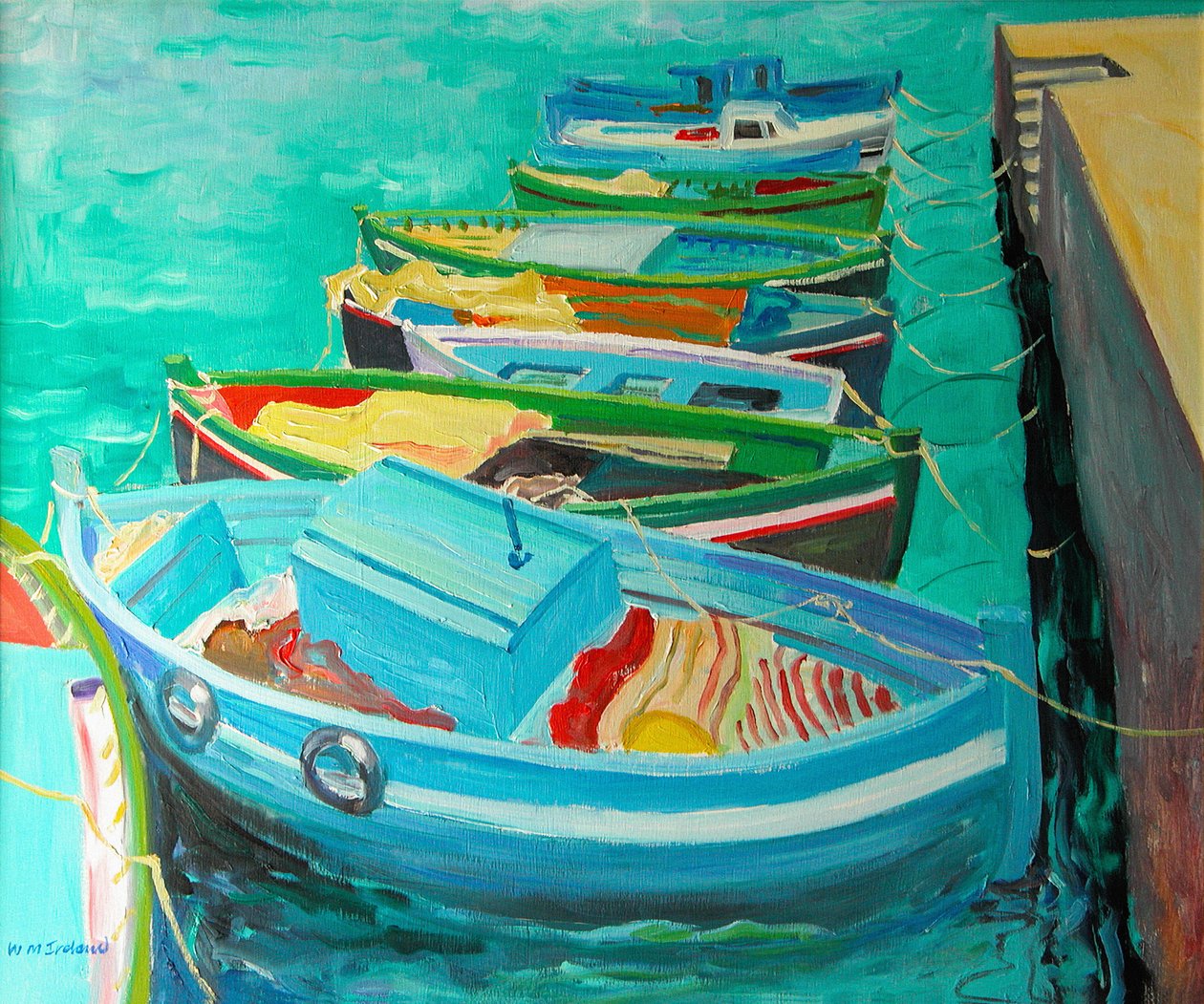 Blue Boats, 2003 av William Ireland