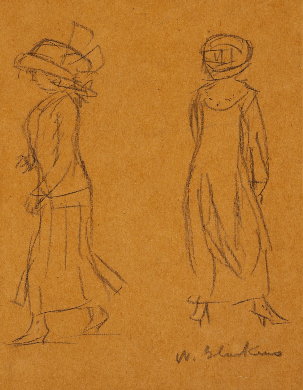 To kvinner som går bort fra hverandre av William James Glackens