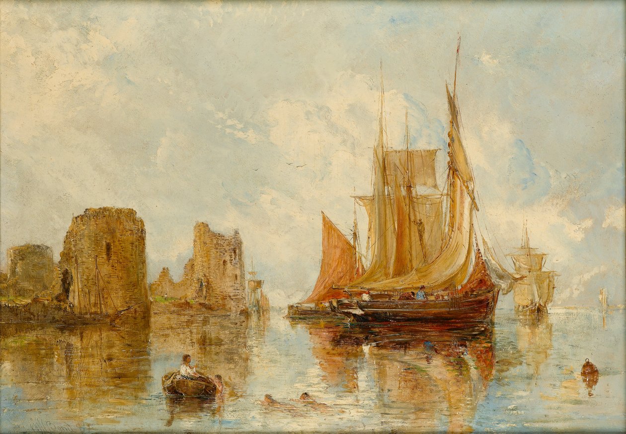 Flint Castle, 1887 av William Joseph J.C. Bond