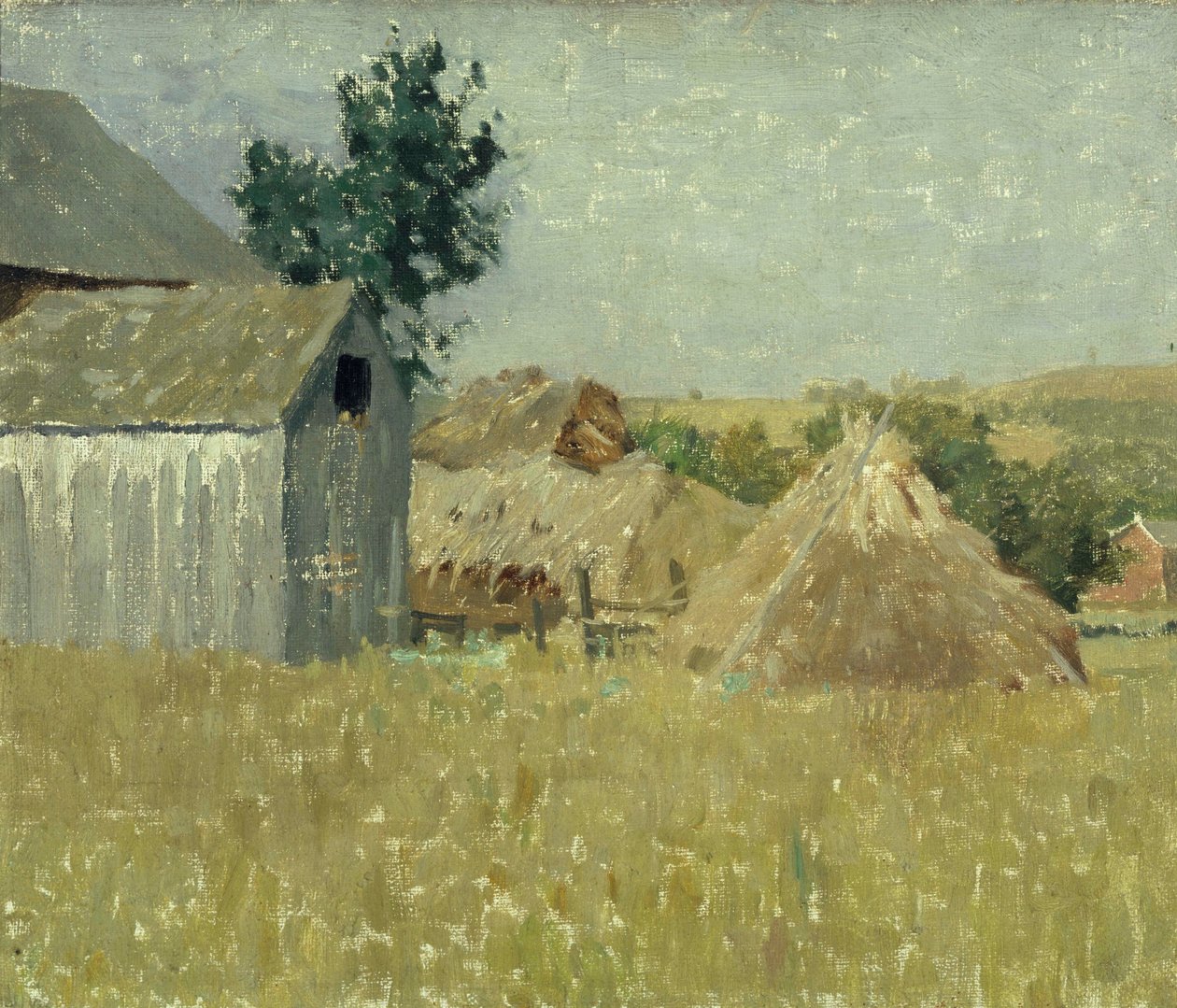 Grey Barn av William L. Lathrop