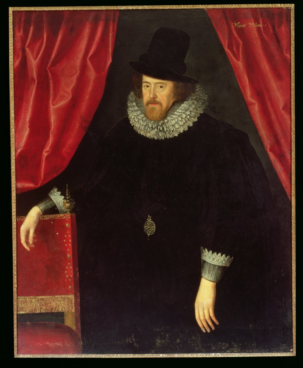 Portrett av Francis Bacon (1561-1626) 1. Baron av Verulam og Viscount of St. Albans av William Larkin