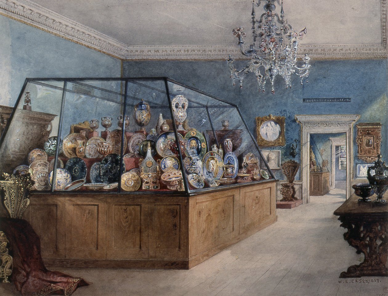 Marlborough House: Andre rom (tegning) av William Linnaeus Casey