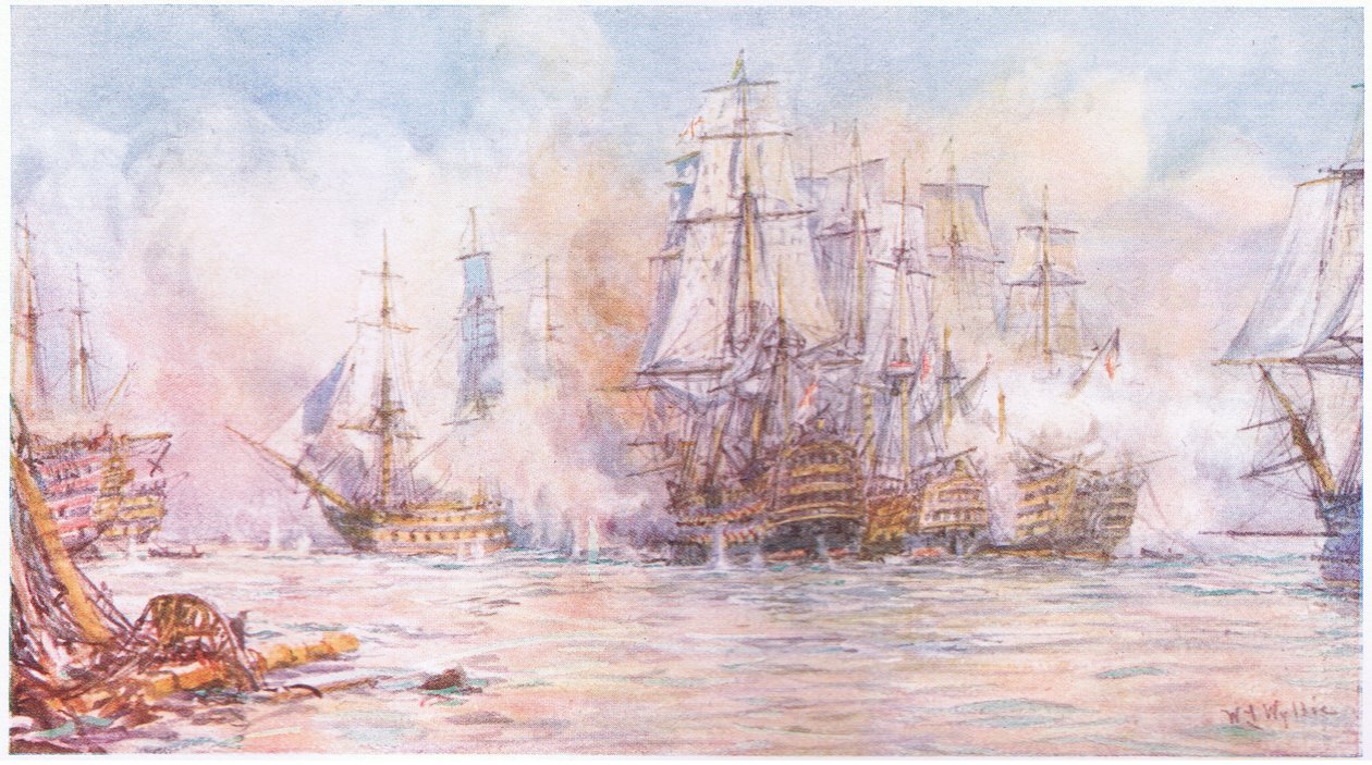 Slaget ved Trafalgar 1805, 1915 av William Lionel Wyllie