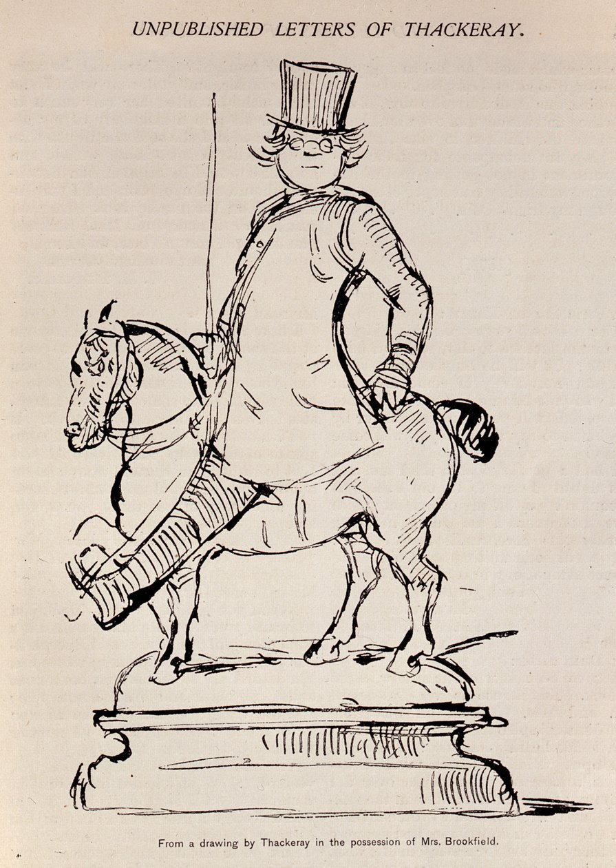 Caricature Self Portrait of the Author, illustrasjon fra 