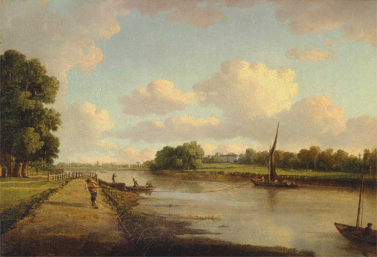 Utsikt over Themsen i Richmond av William Marlow
