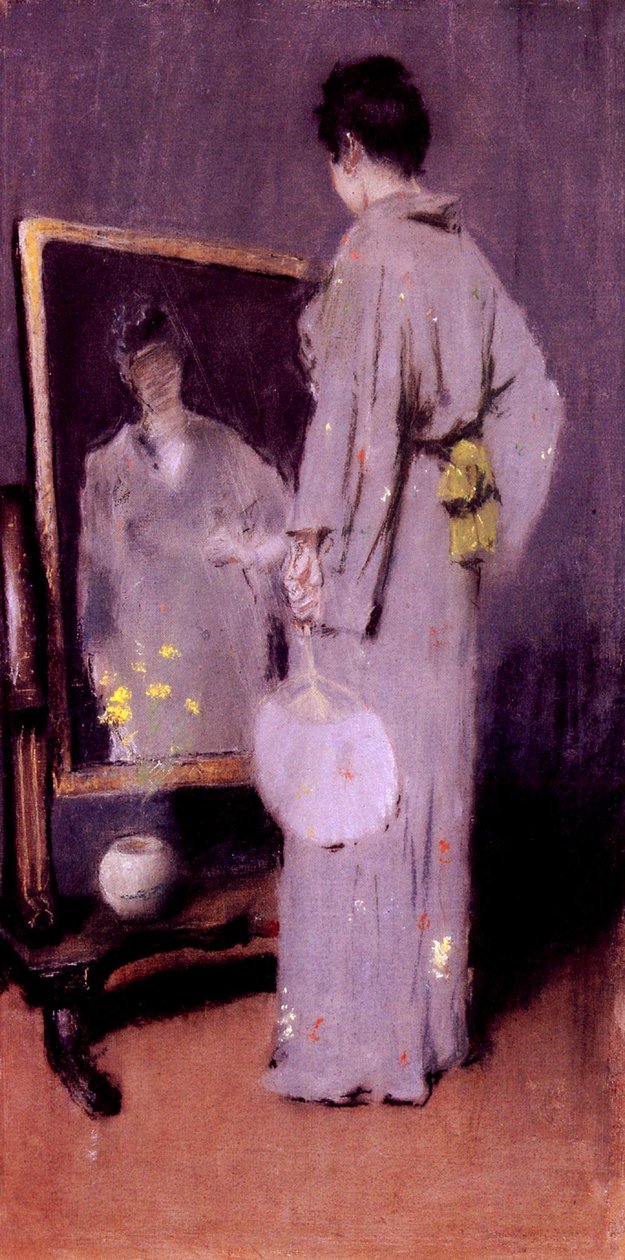 Gjør henne toalett av William Merritt Chase