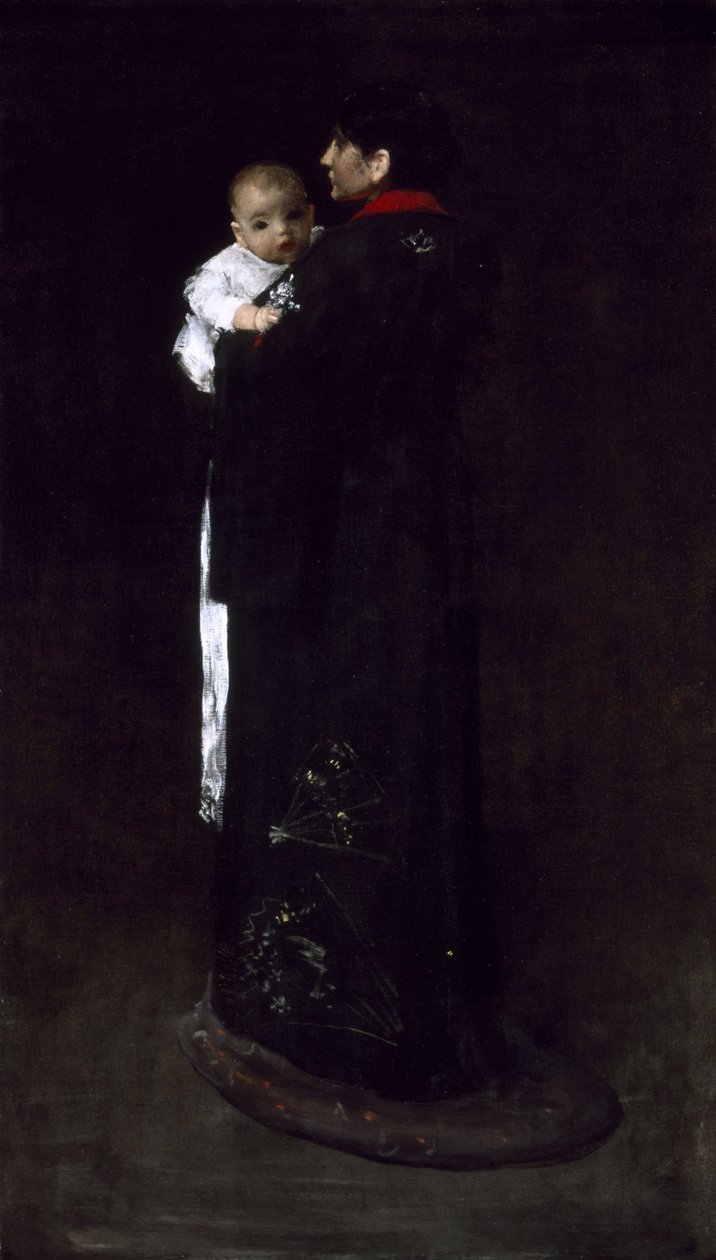 Mor og barn av William Merritt Chase