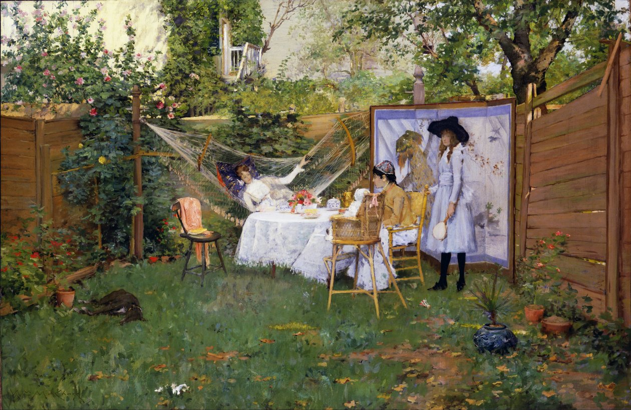 Friluftsfrokost av William Merritt Chase