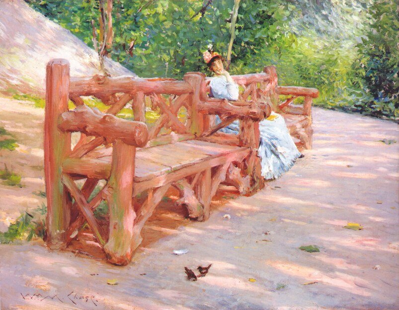 Park Bench Date av William Merritt Chase