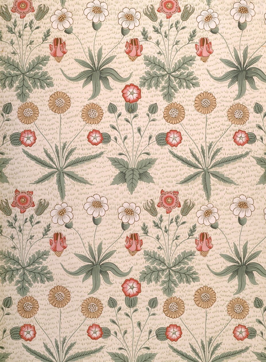 Daisy, første Morris-design for tapet, 1864 av William Morris