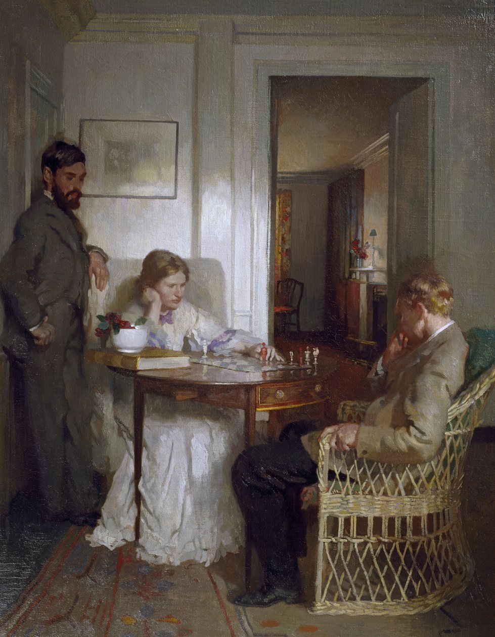 The Chess Players, før 1902 av William Orpen