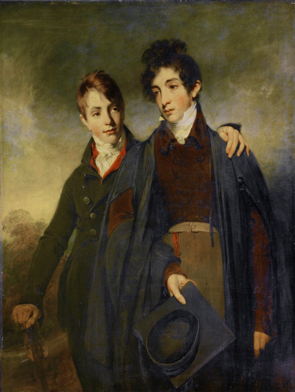 John Soane Junior og George Soane, 1805 av William Owen