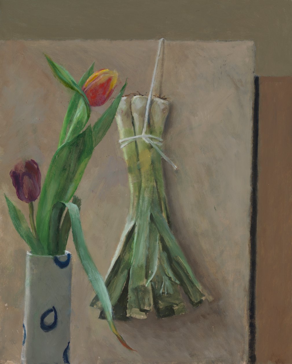 Leeks Suspended, 2014 av William Packer