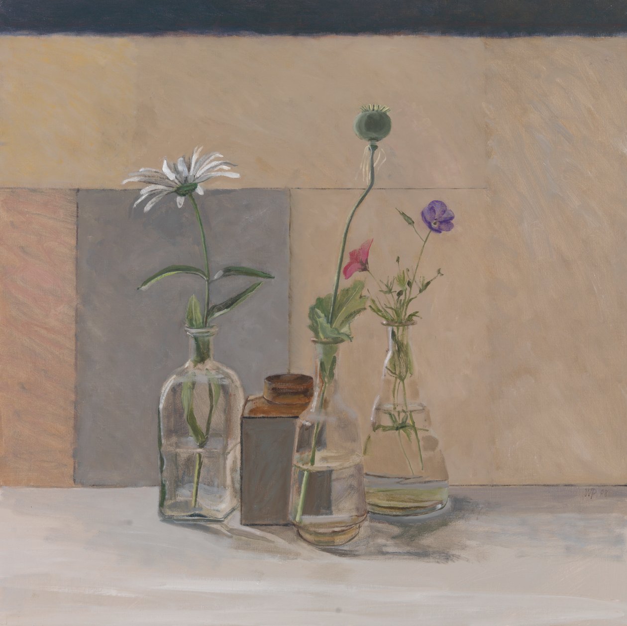Røde hvite blå frøkapsler, 2008 av William Packer