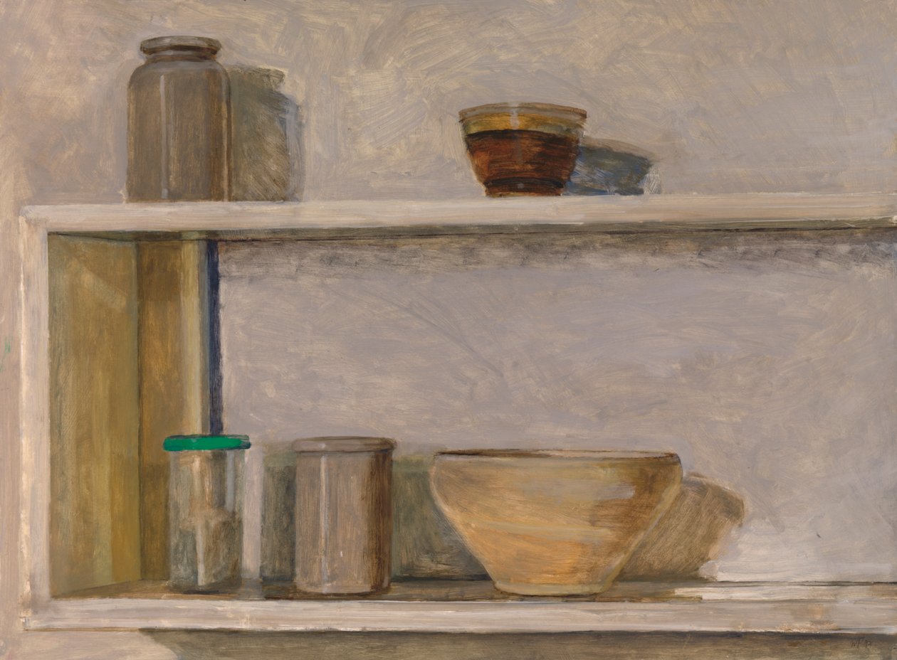 To hyller og skåler av William Packer