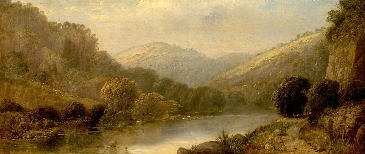 Spiers of Dovedale, Derbyshire, 1843 av William Parrott