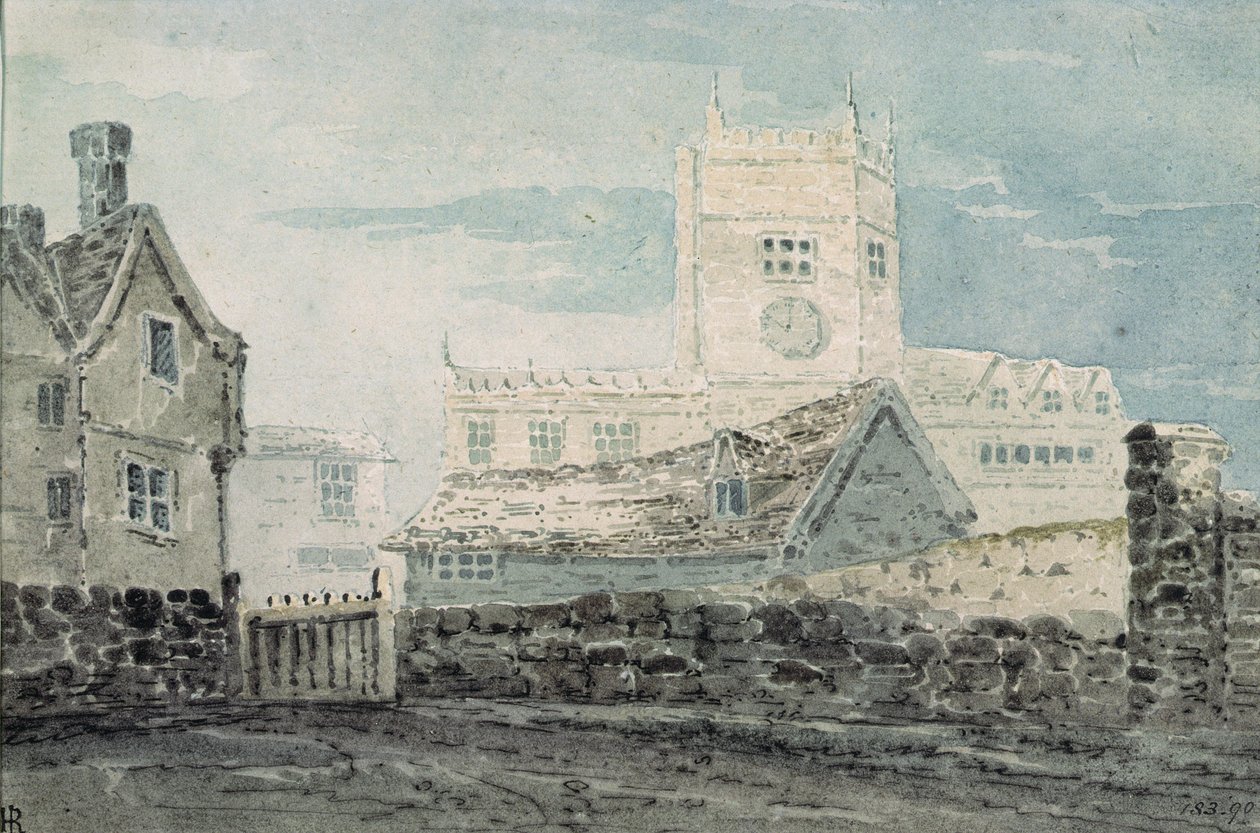 The School, Shrewsbury (akvarell) av William Pearson