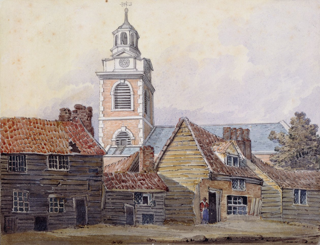 Utsikt over Christchurch, 1810 av William Pearson
