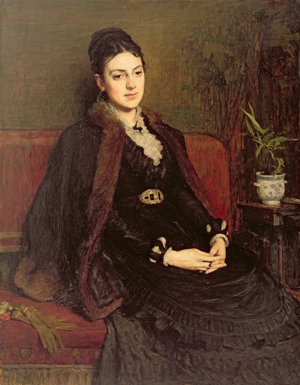 Portrett av Lady Orchardson (ca. 1854-1917) ca. 1875 av William Quiller Orchardson