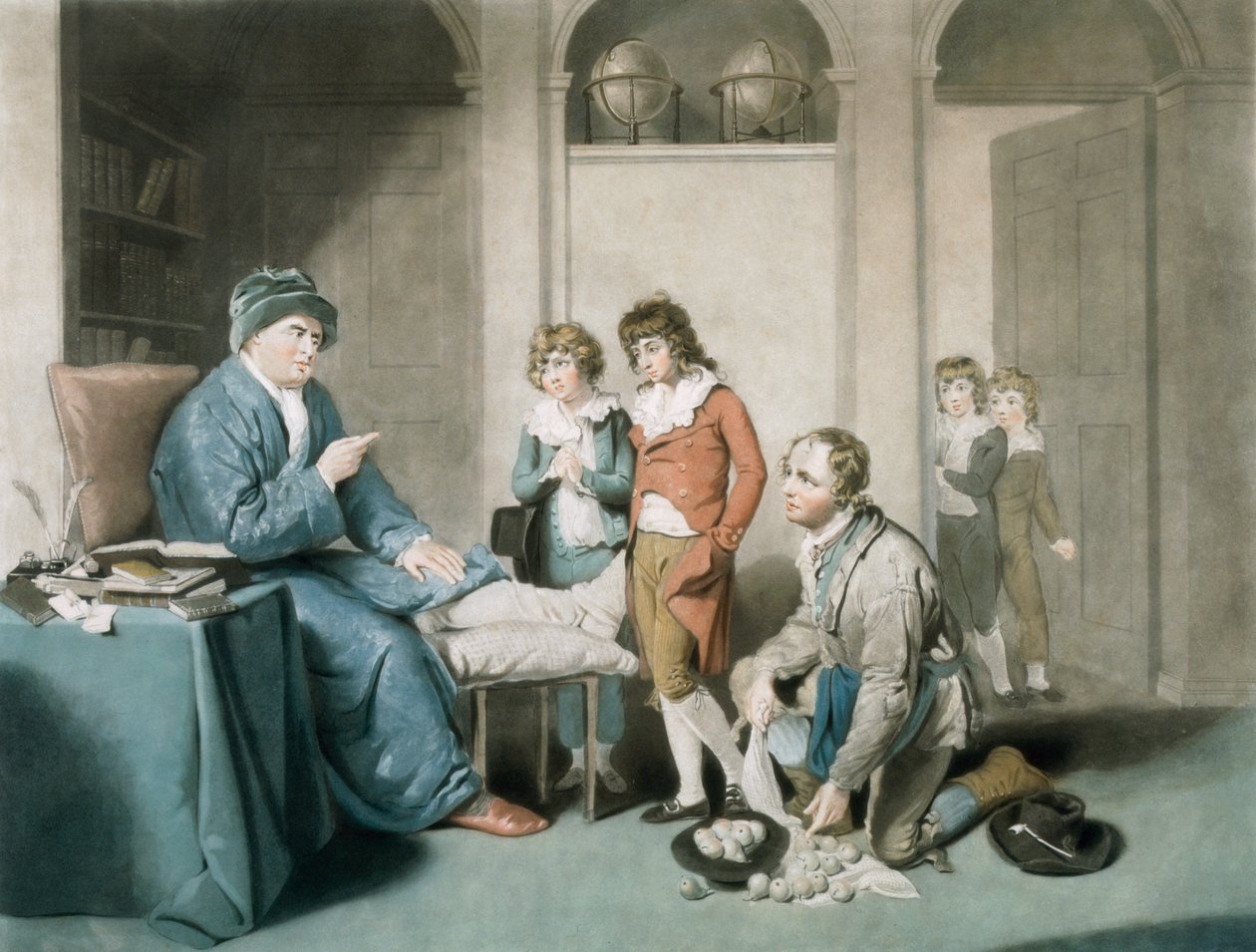 The Truants, gravert av William Ward (1766-1826) av William Redmore Bigg