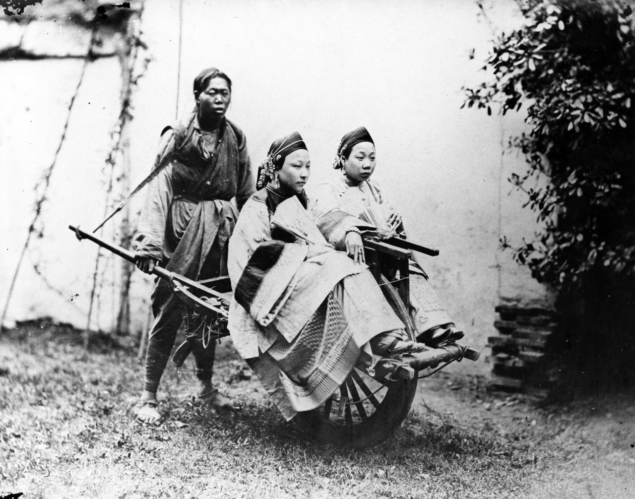 Shanghai Barrow Taxi, ca. 1870-tallet av William Saunders