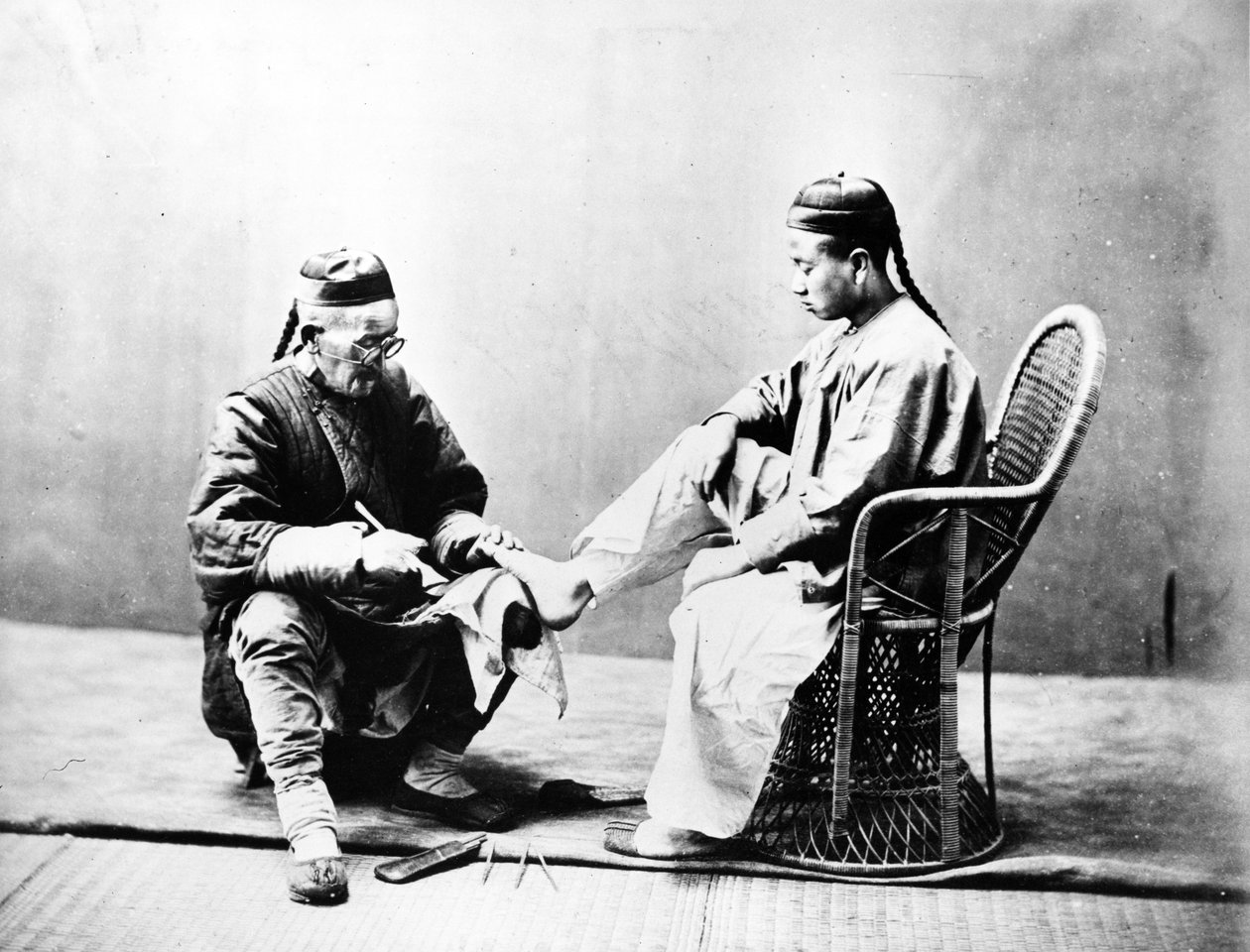 Gatekornskjærer, ca. 1875 av William Saunders