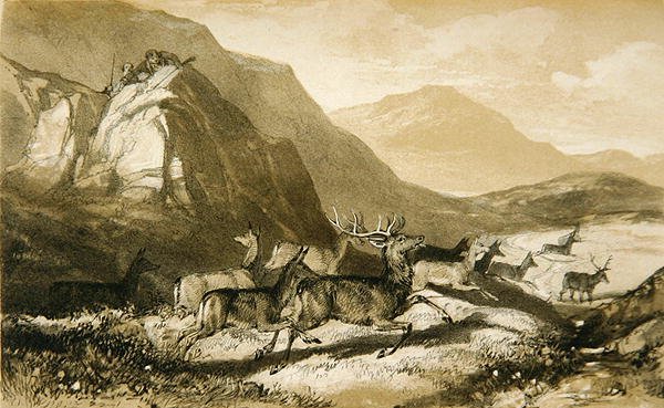 Skudd fra Cairn Cherie, fra The Art of Deer Stalking: Illustrated by a Narrative..., 1839 av William Scrope