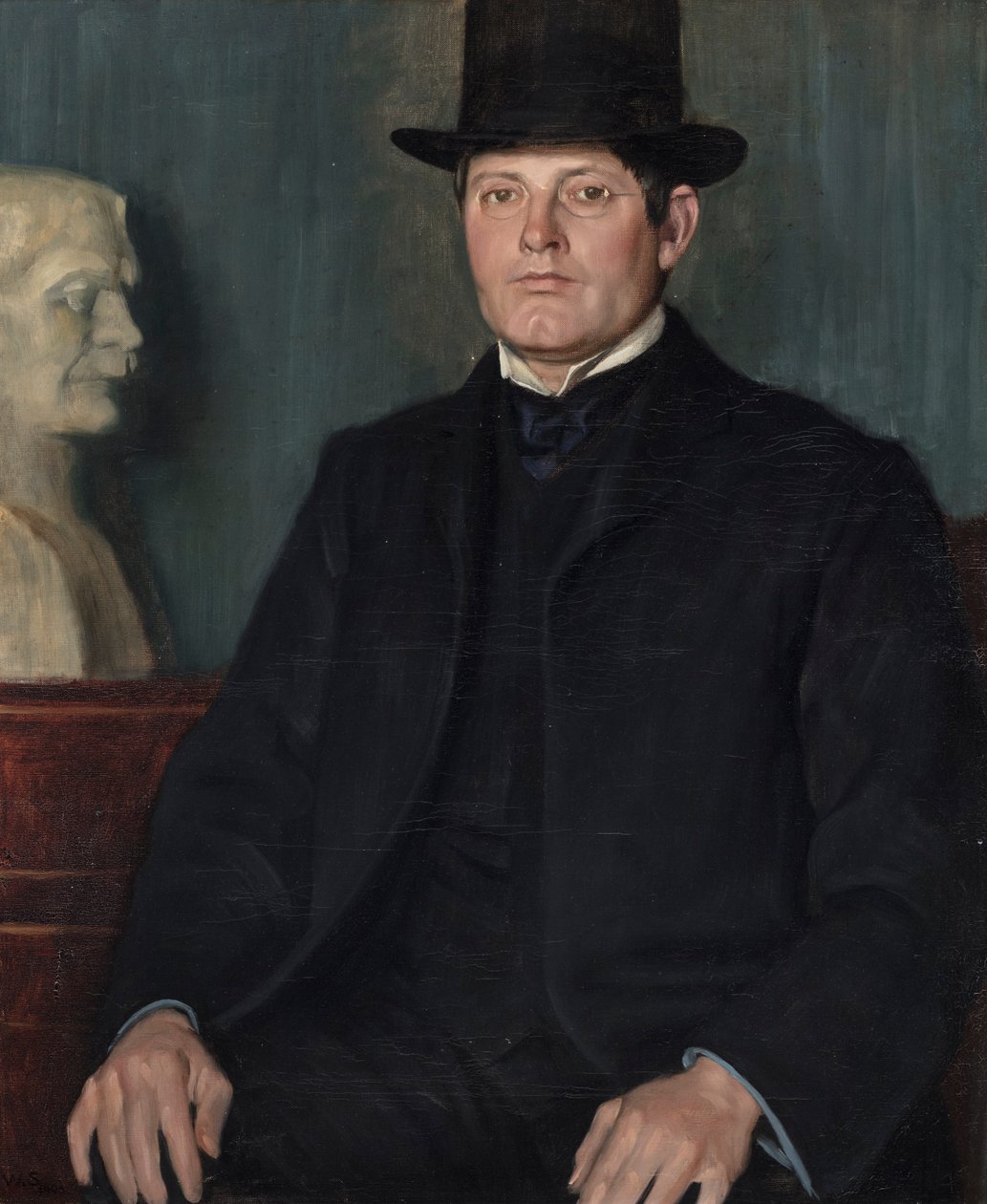 Portrett av Sir George Frampton (1860-1928) 1905 av William Strang