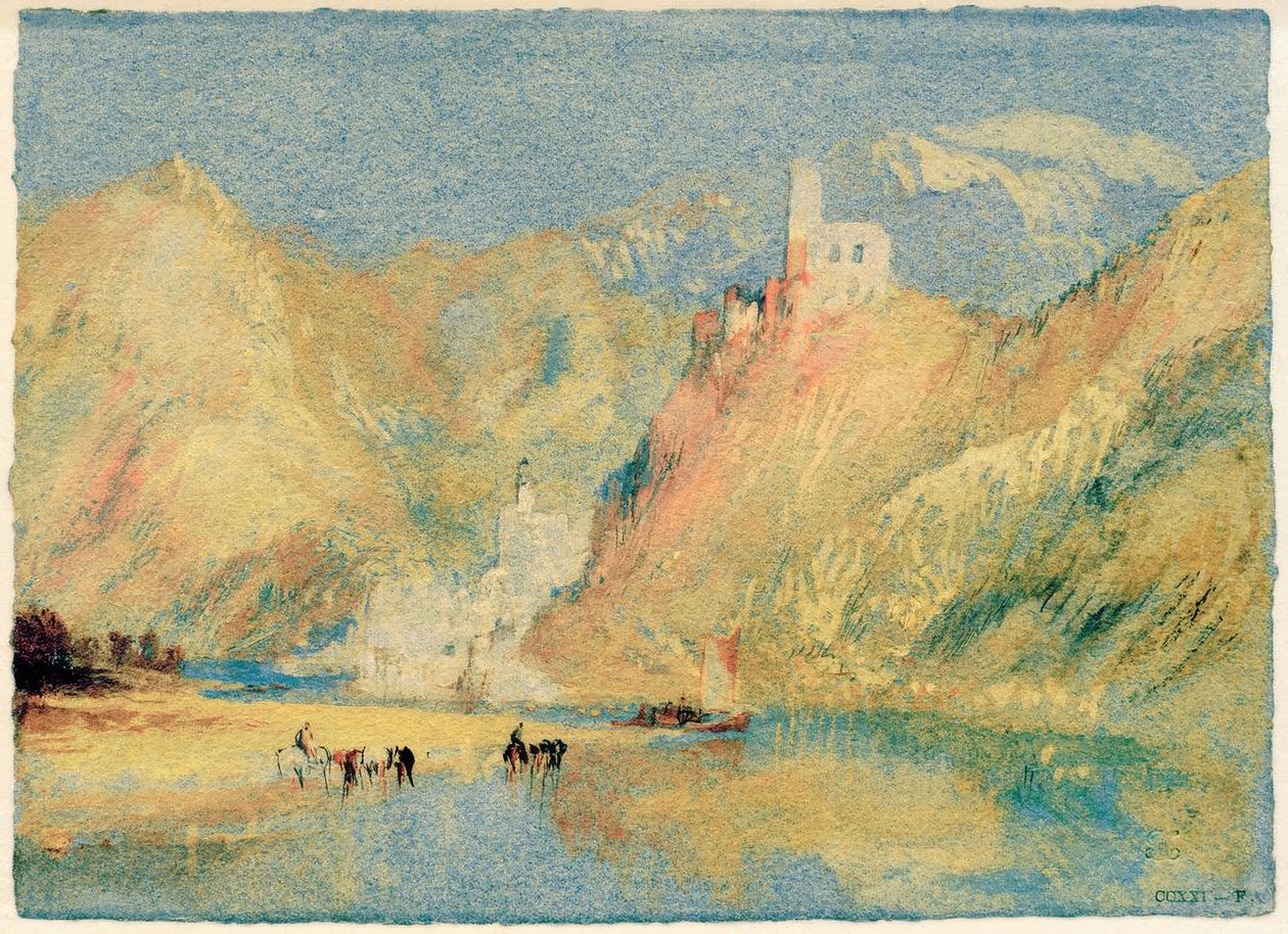 Beilstein og Metternich slott av Joseph Mallord William Turner